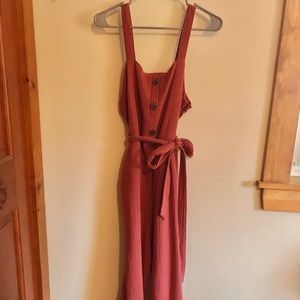 Rachel Zoe coral jumpsuit